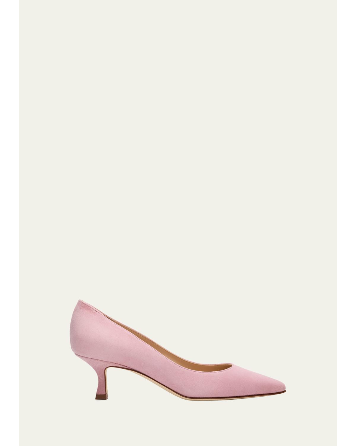50Mm Srila Suede Kitten Heel Pumps