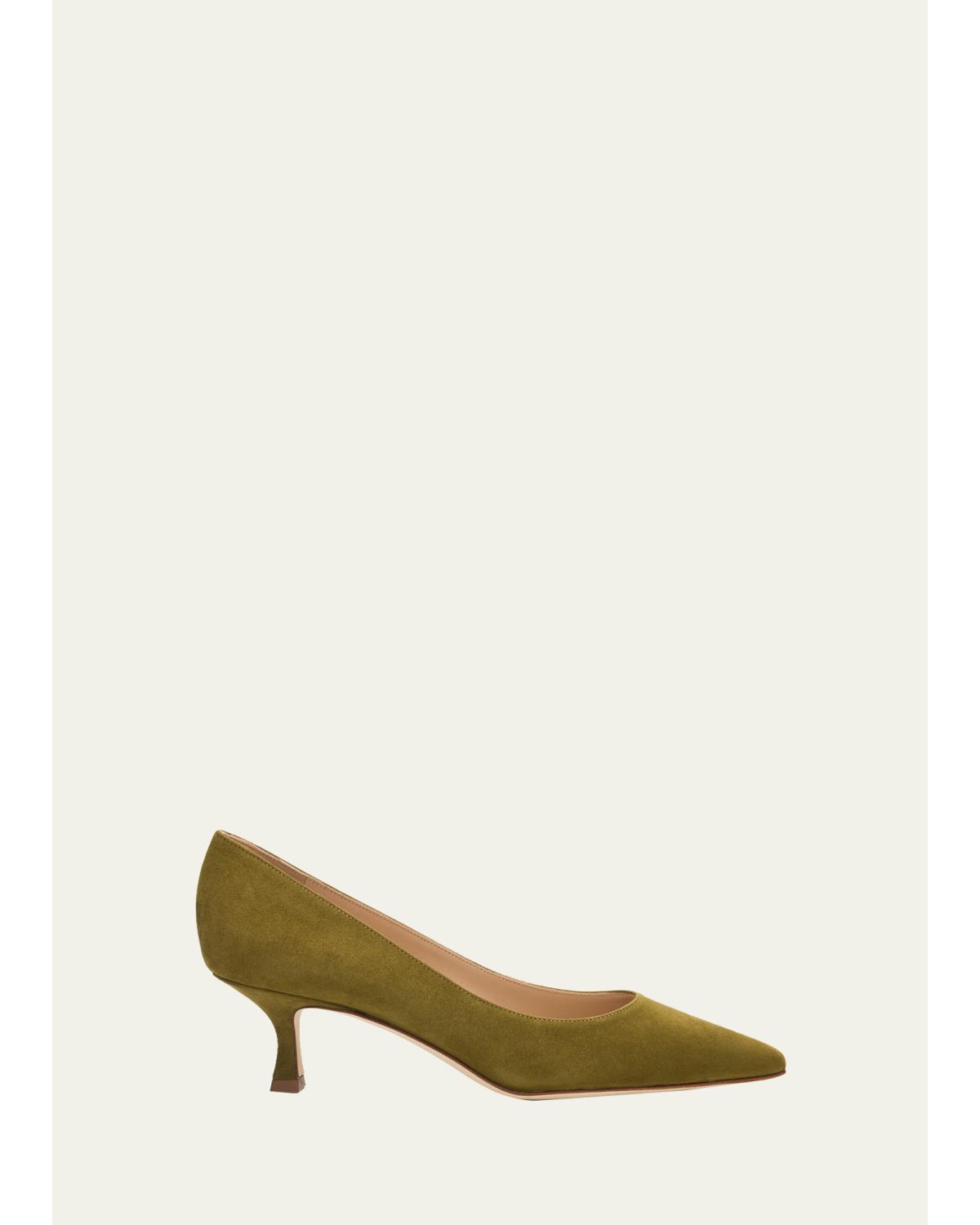 50Mm Srila Suede Kitten Heel Pumps