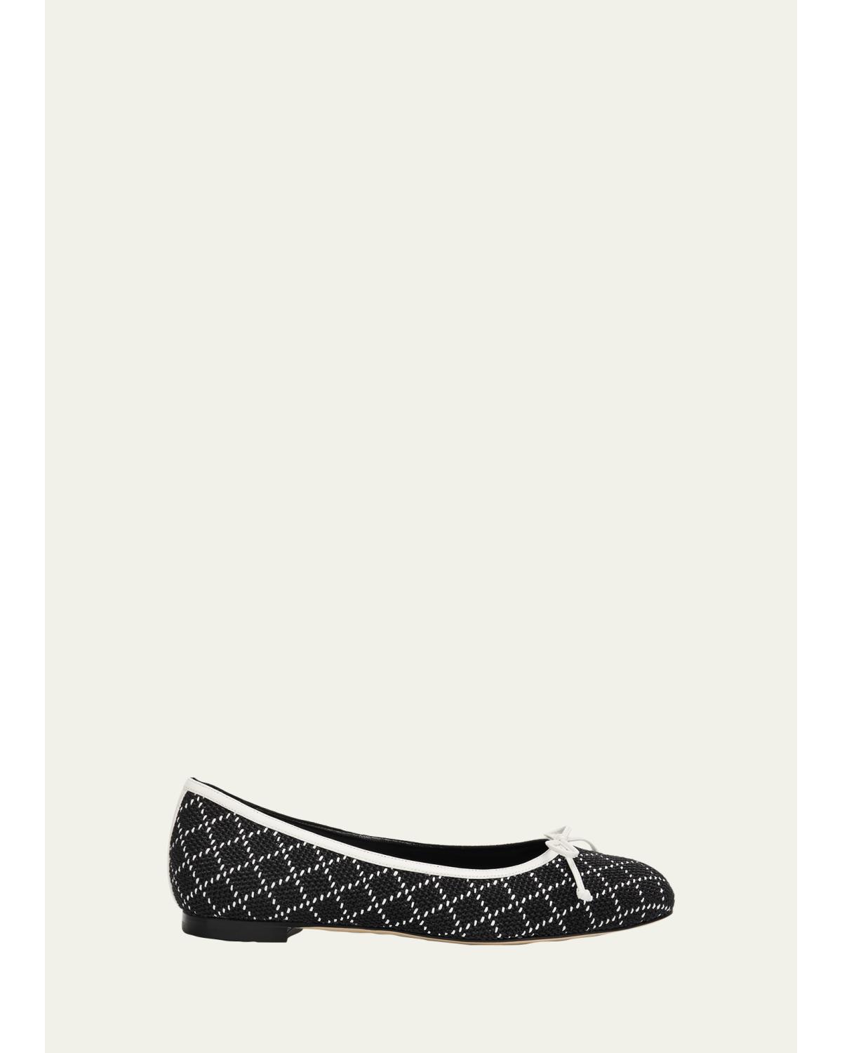 Verallim Raffia Ballerina Flats