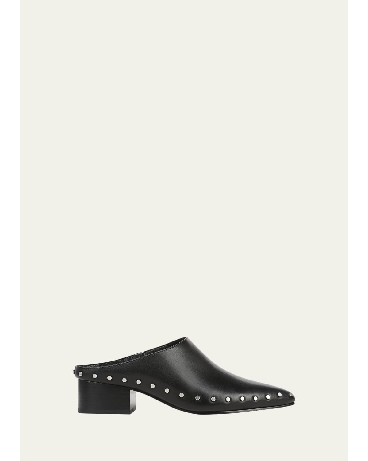August 40Mm Leather Clog Mules