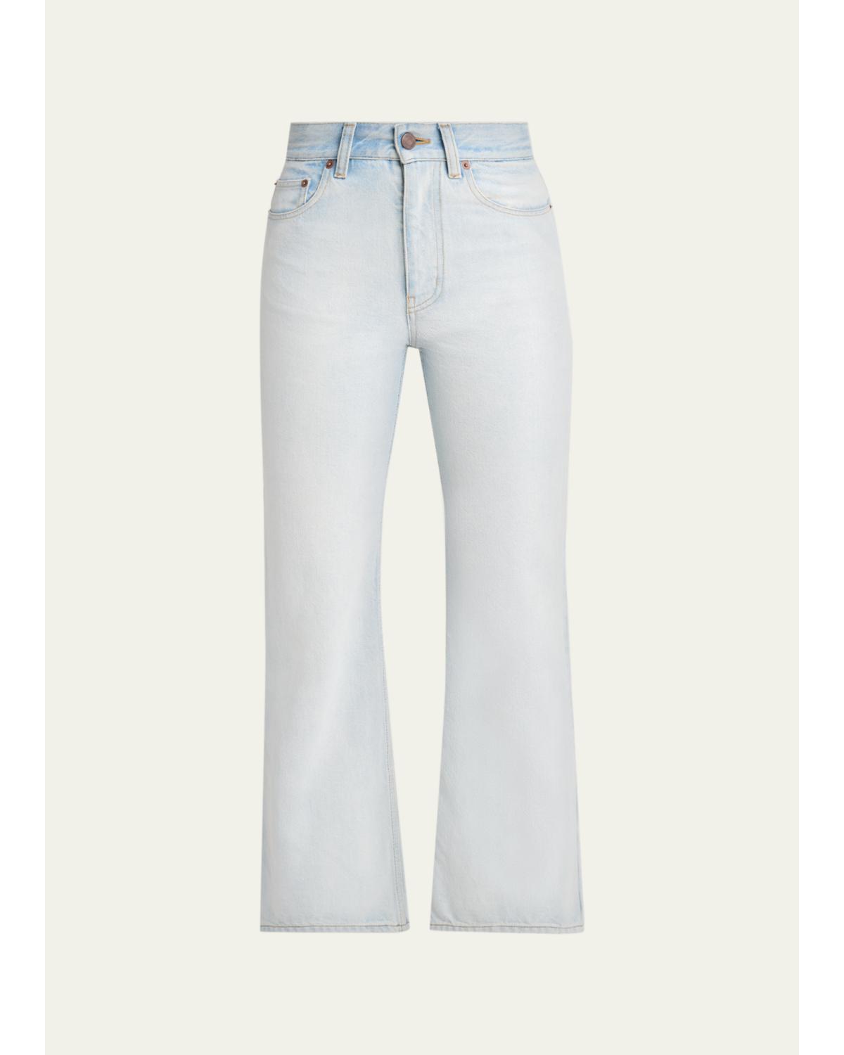 Bleached Cotton Denim Jeans