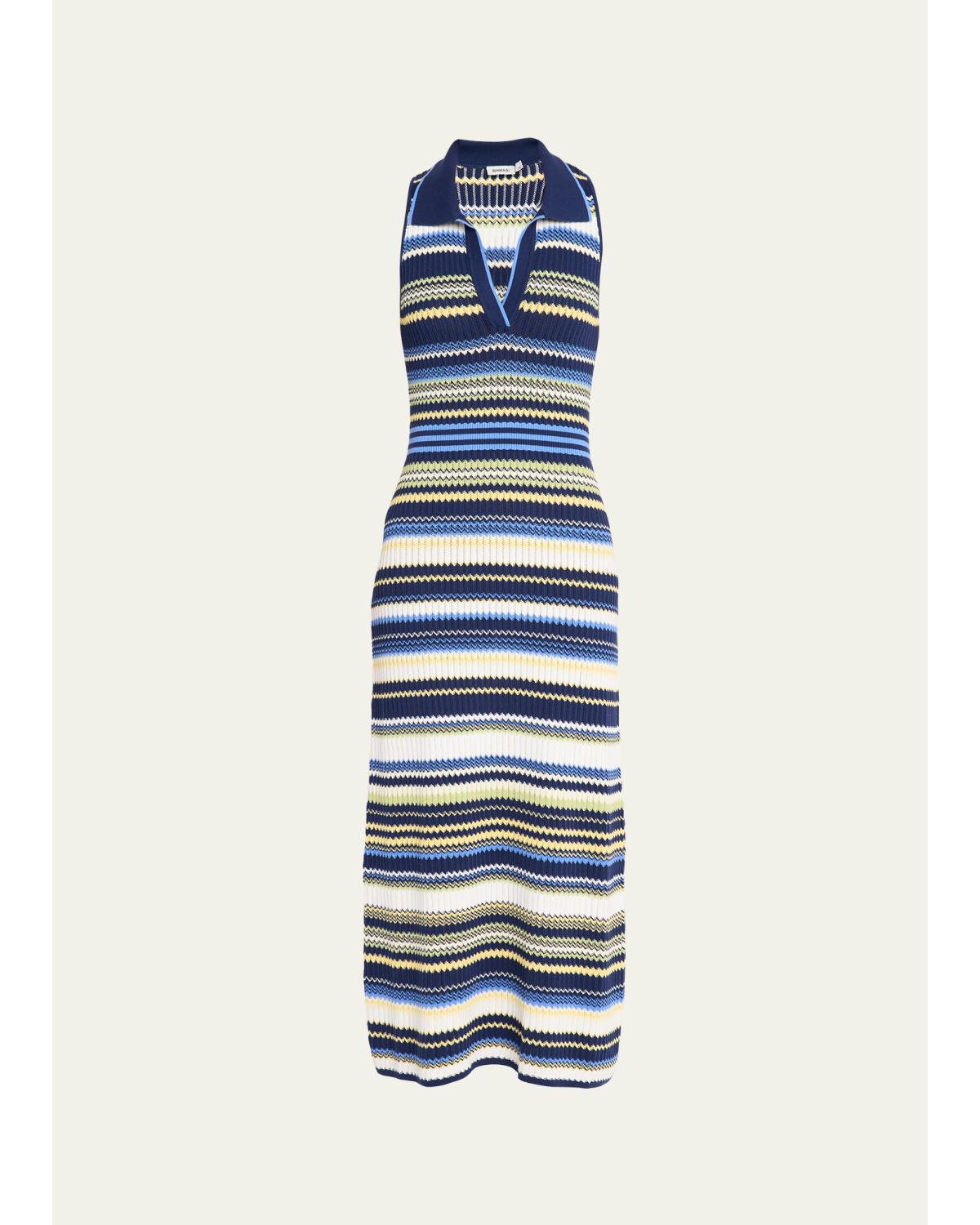 Kerrin Striped Knit Maxi Dress