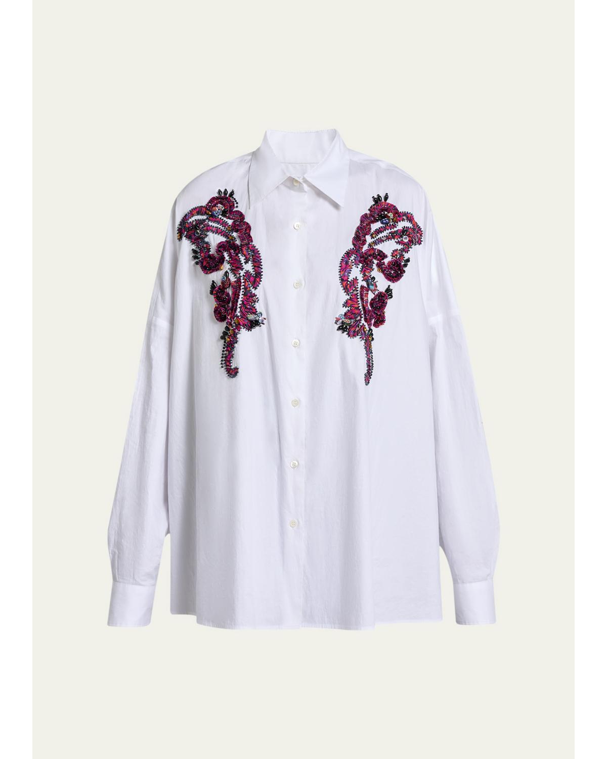 Cotton Poplin Oversized Shirt