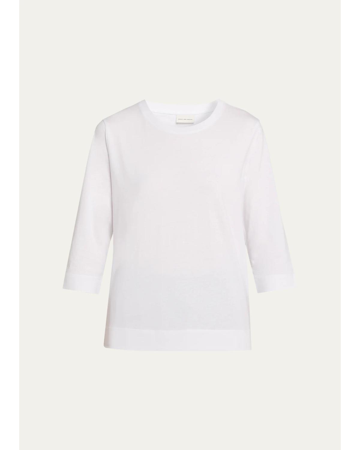 Hefiz Cotton 3/4-Sleeve T-Shirt