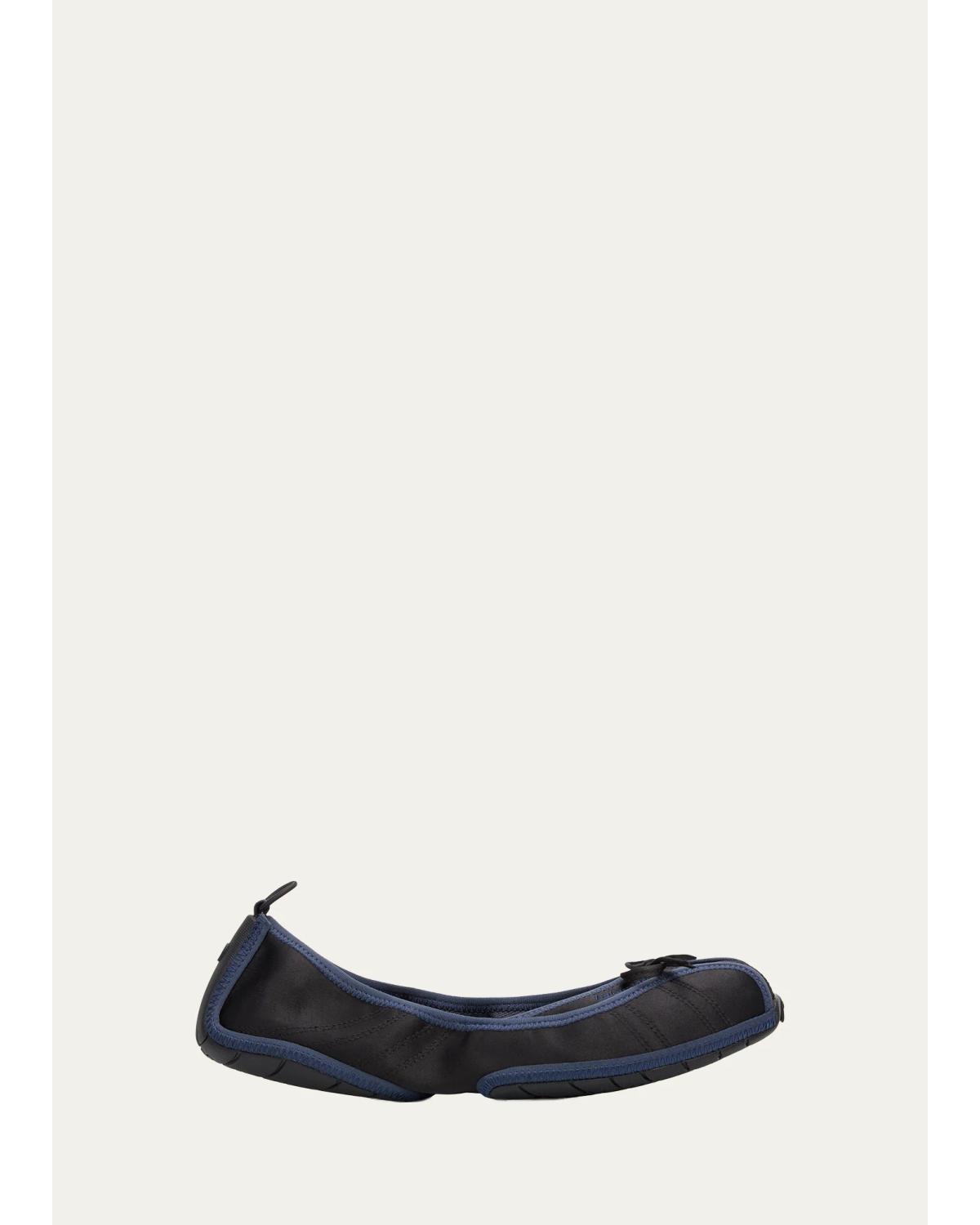 Nylon Ballerina Flats