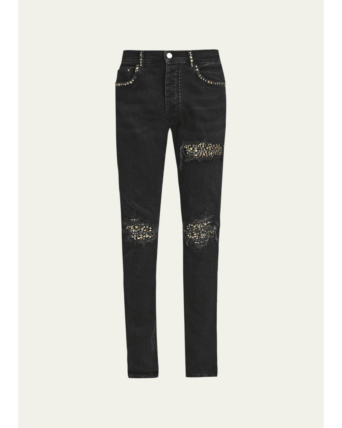 AMIRI Camo Bones Stretch Denim Jeans | Smart Closet