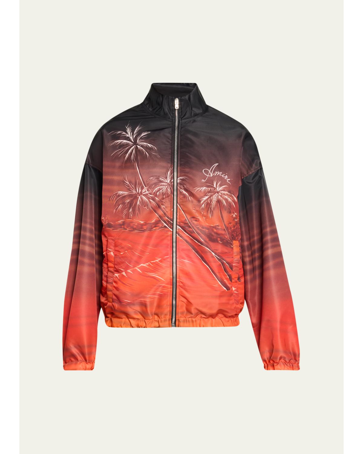 Men'S Hawaii Logo Nylon Full-Zip Jacket