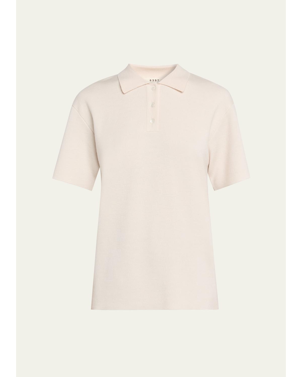 Double-Knit Wool Cashmere Polo