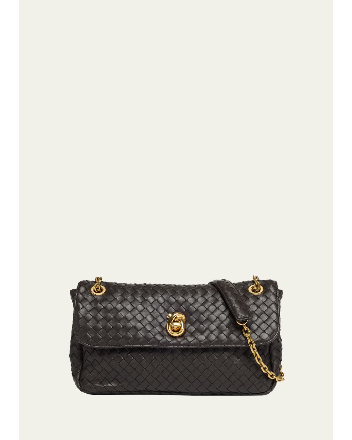 Madison Intrecciato Leather Shoulder Bag