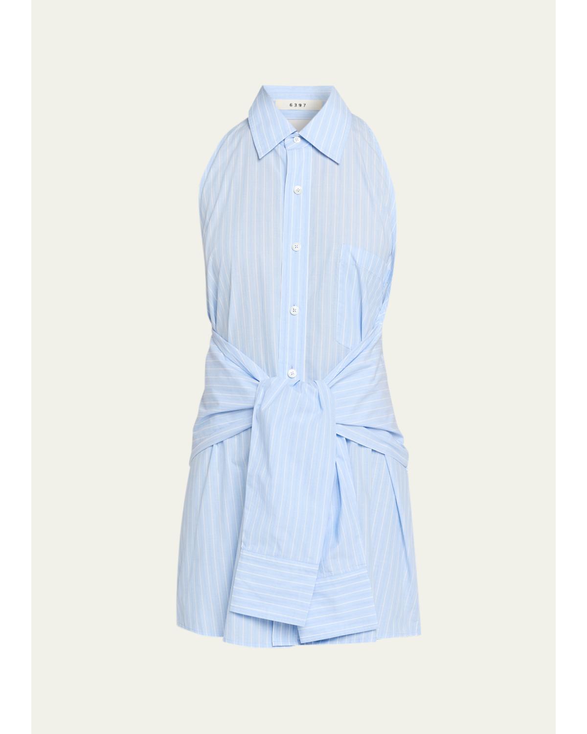 Pinstriped Halter Shirt