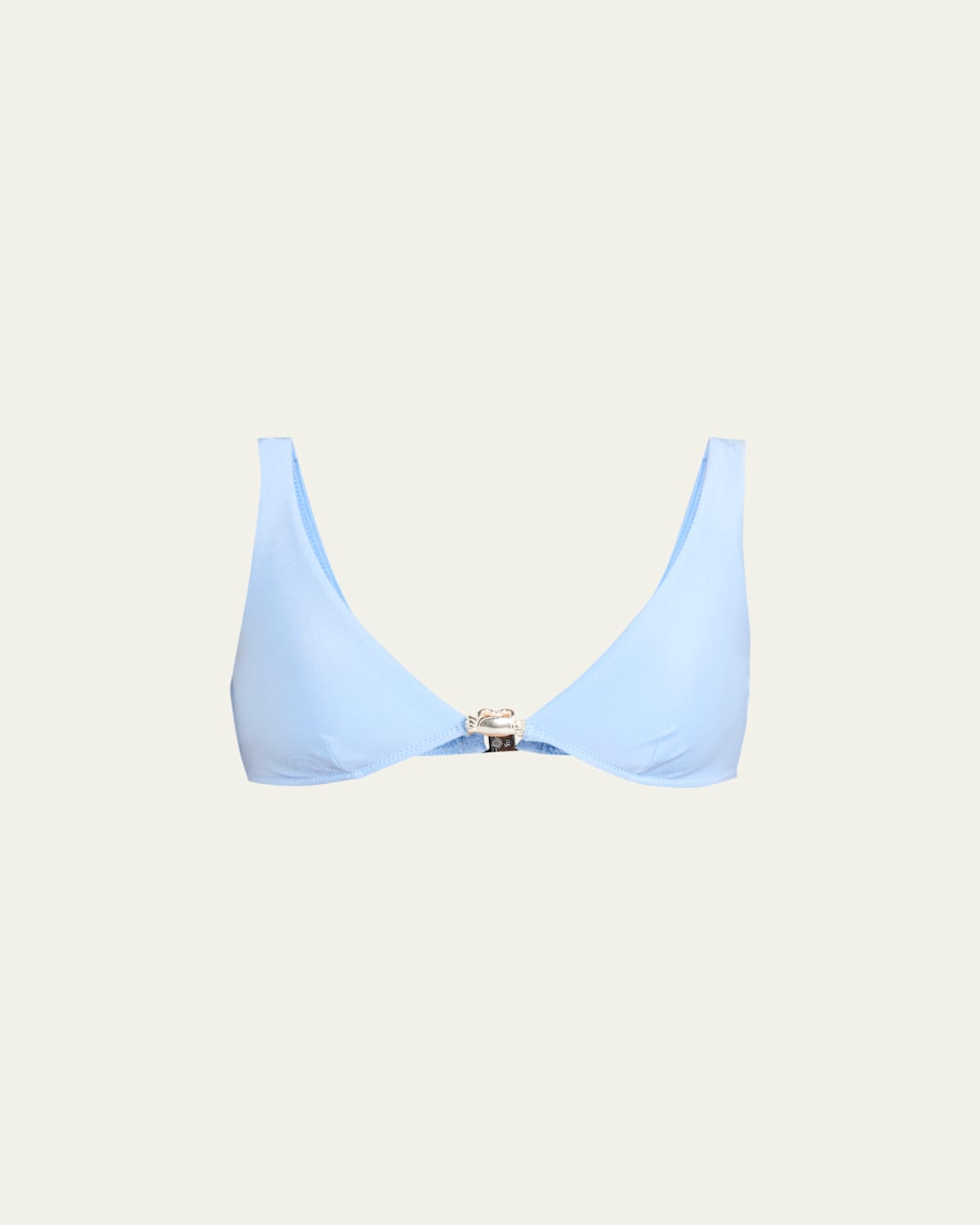Shani Peyton Bikini Top In Blue Dove