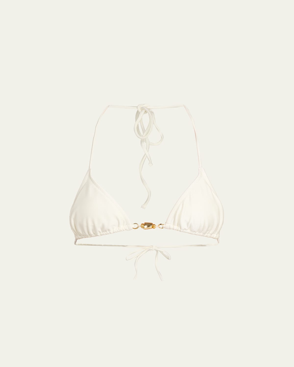 Shani Alexander Triangle Bikini Top In Cream