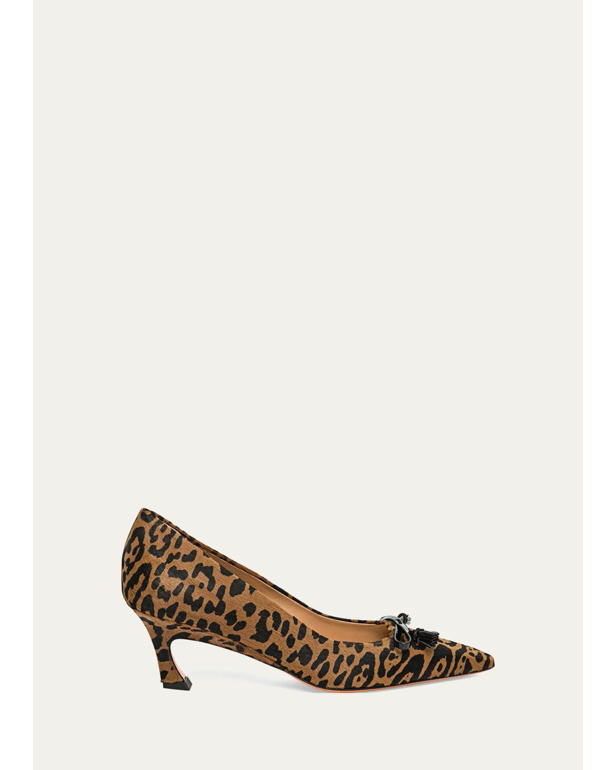 Adri 55Mm Leopard-Print Pumps