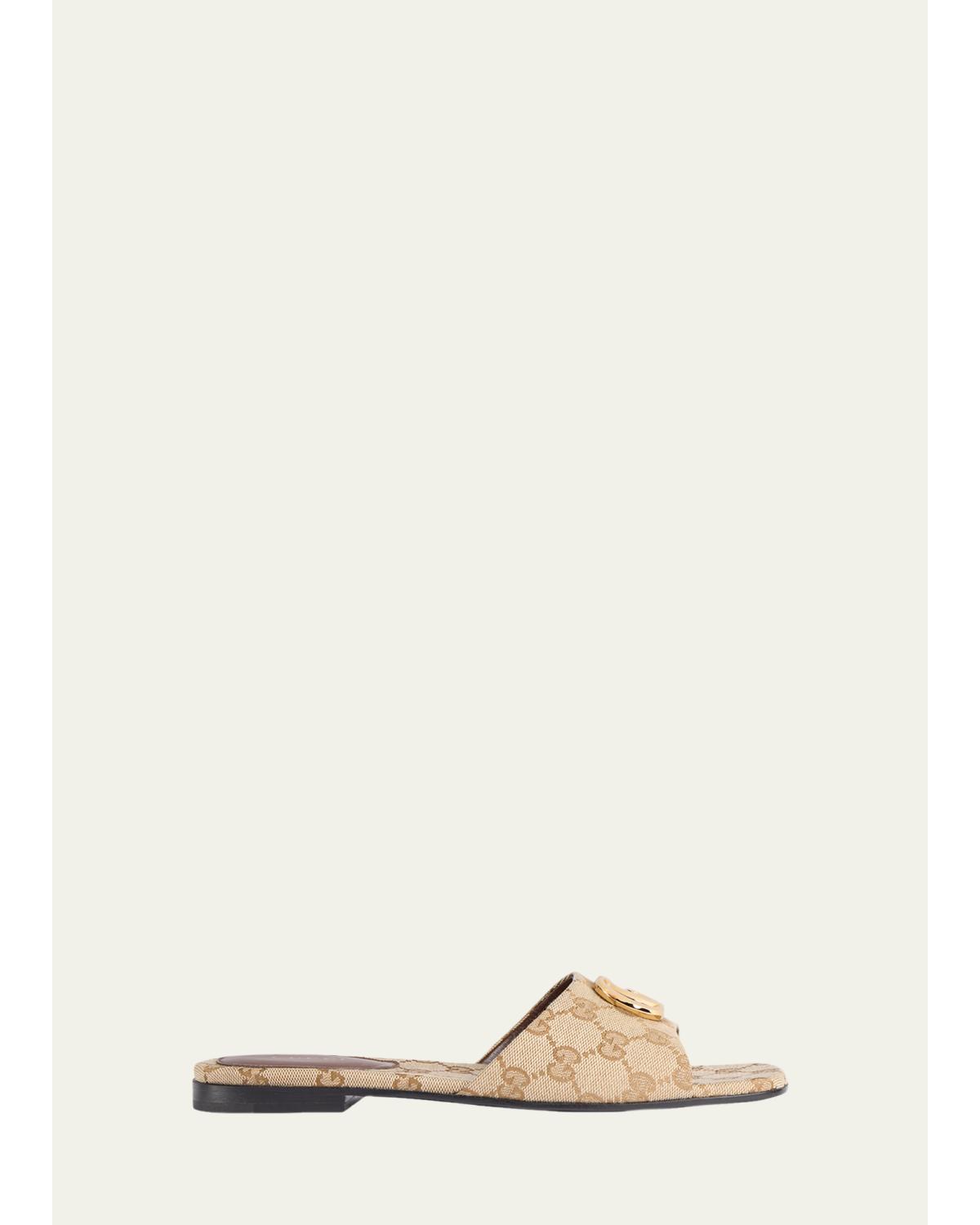 Marmont GG Canvas Slide Sandals