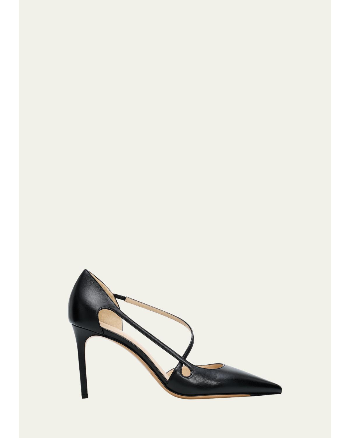 85Mm Renee Leather D'Orsay Pumps