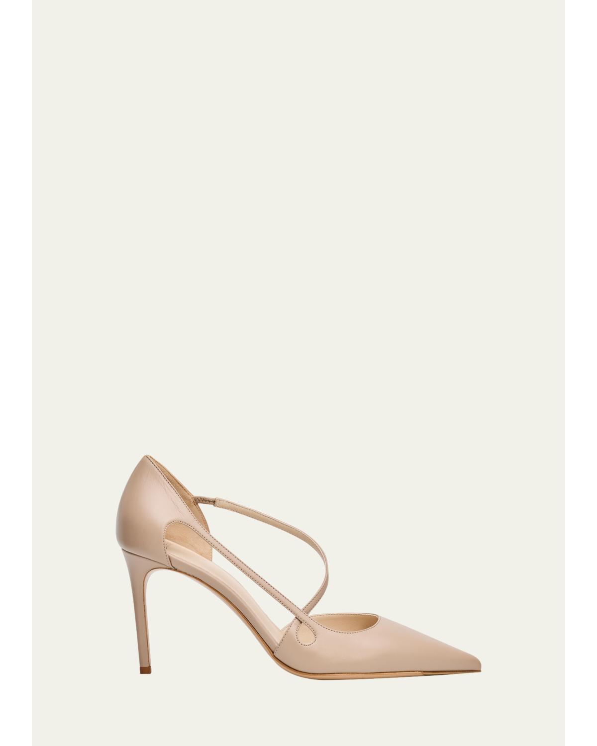 85Mm Renee Leather D'Orsay Pumps