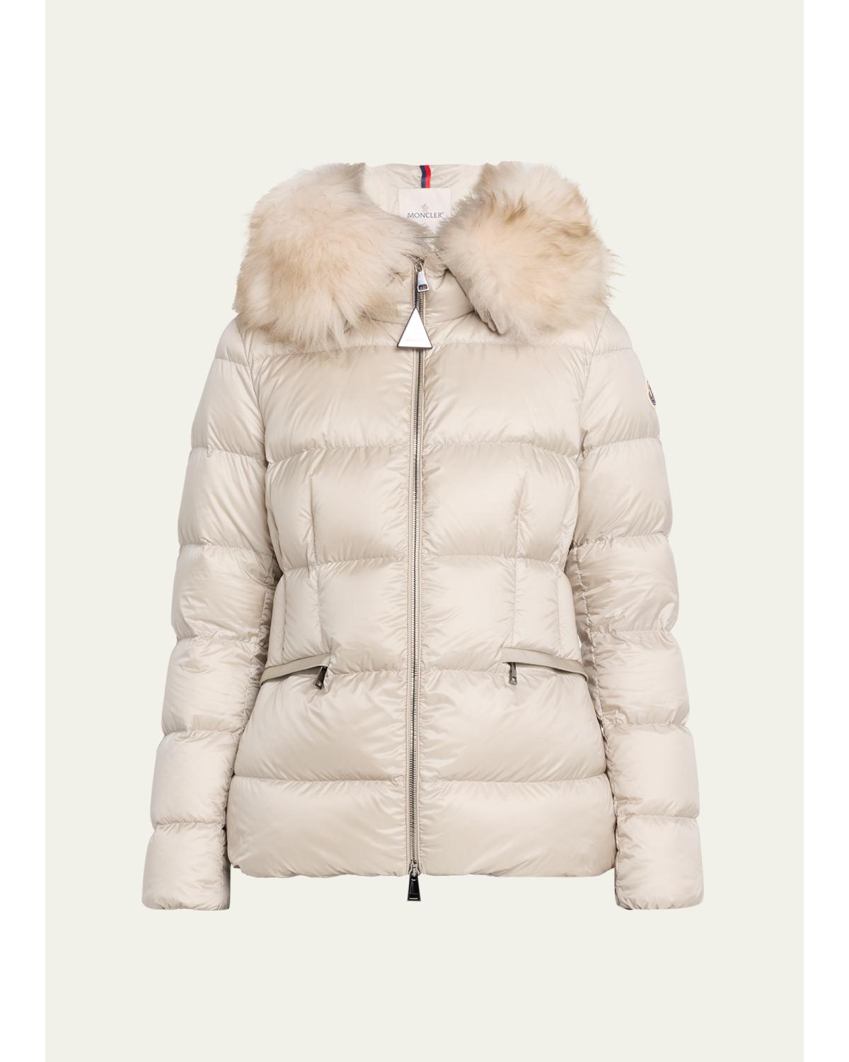 Boed Hooded Shearling-Trim Down Jacket