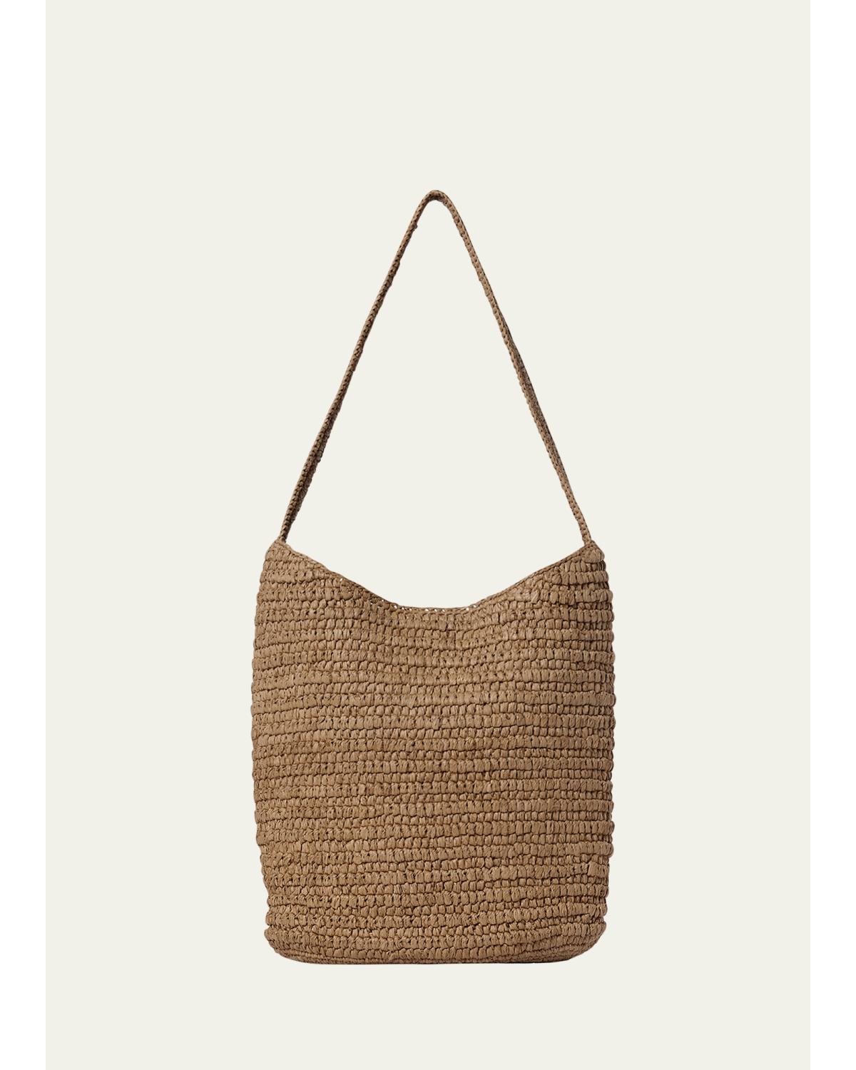 Alma Woven Raffia Shoulder Bag