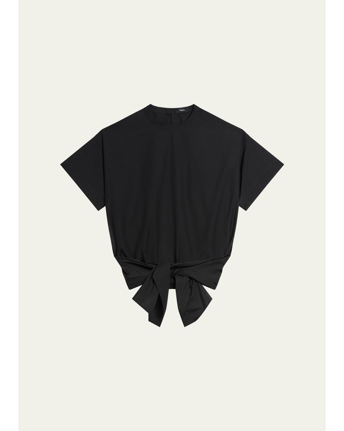 Boxy Tie-Front Top