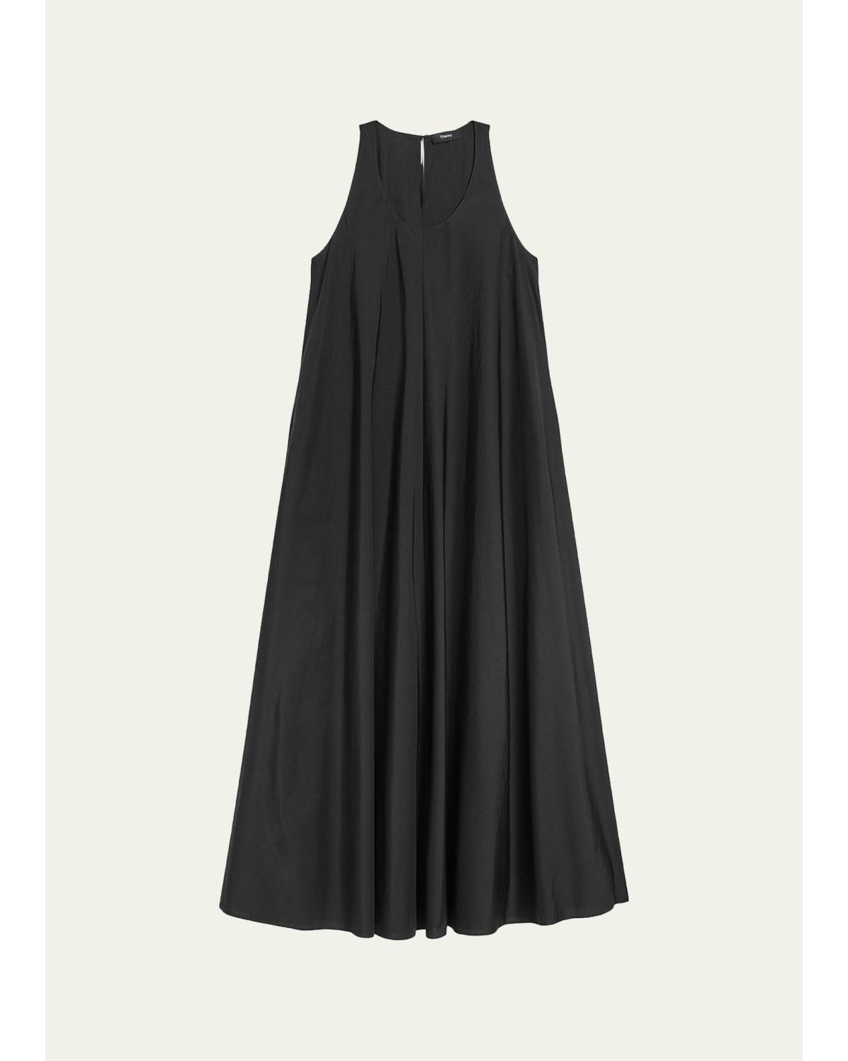 A-Line Cotton Tent Maxi Dress