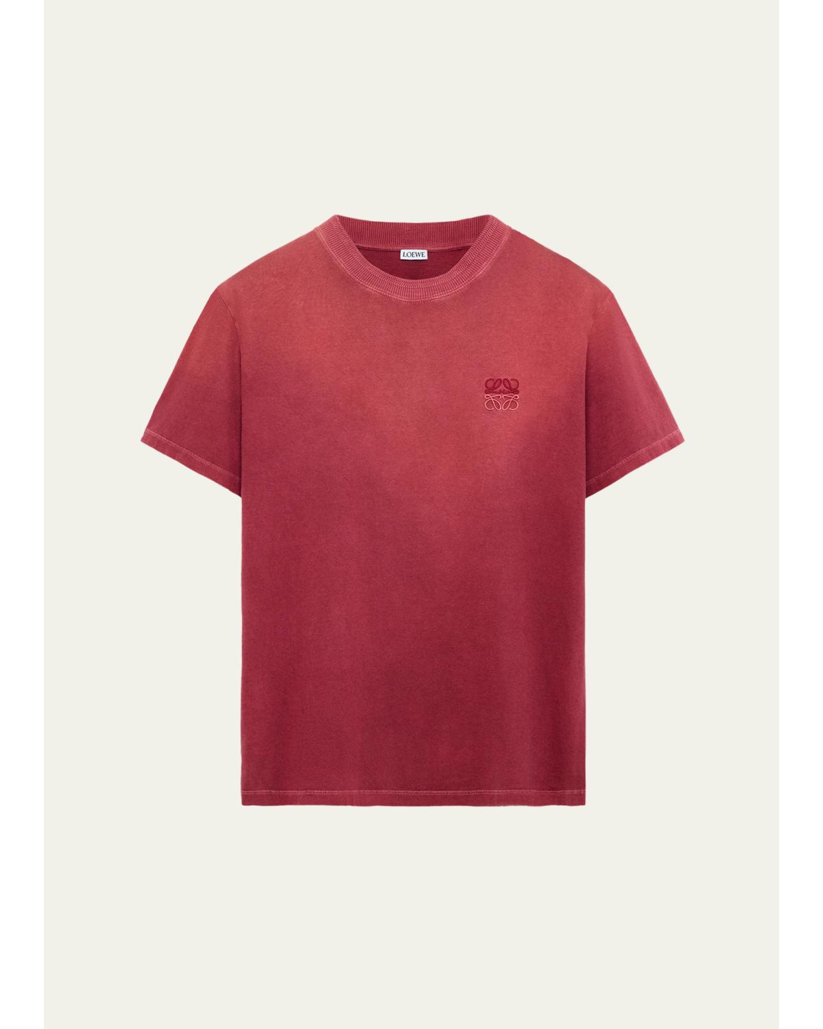 Men'S Faded Degrade-Anagram Crewneck T-Shirt
