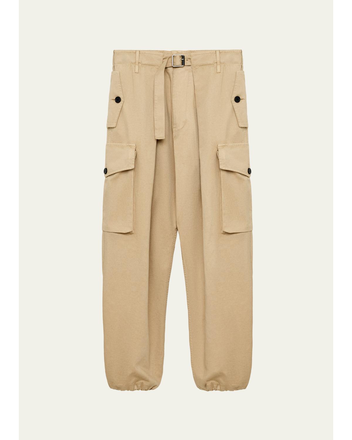 Men'S Cargo Belted Trousers