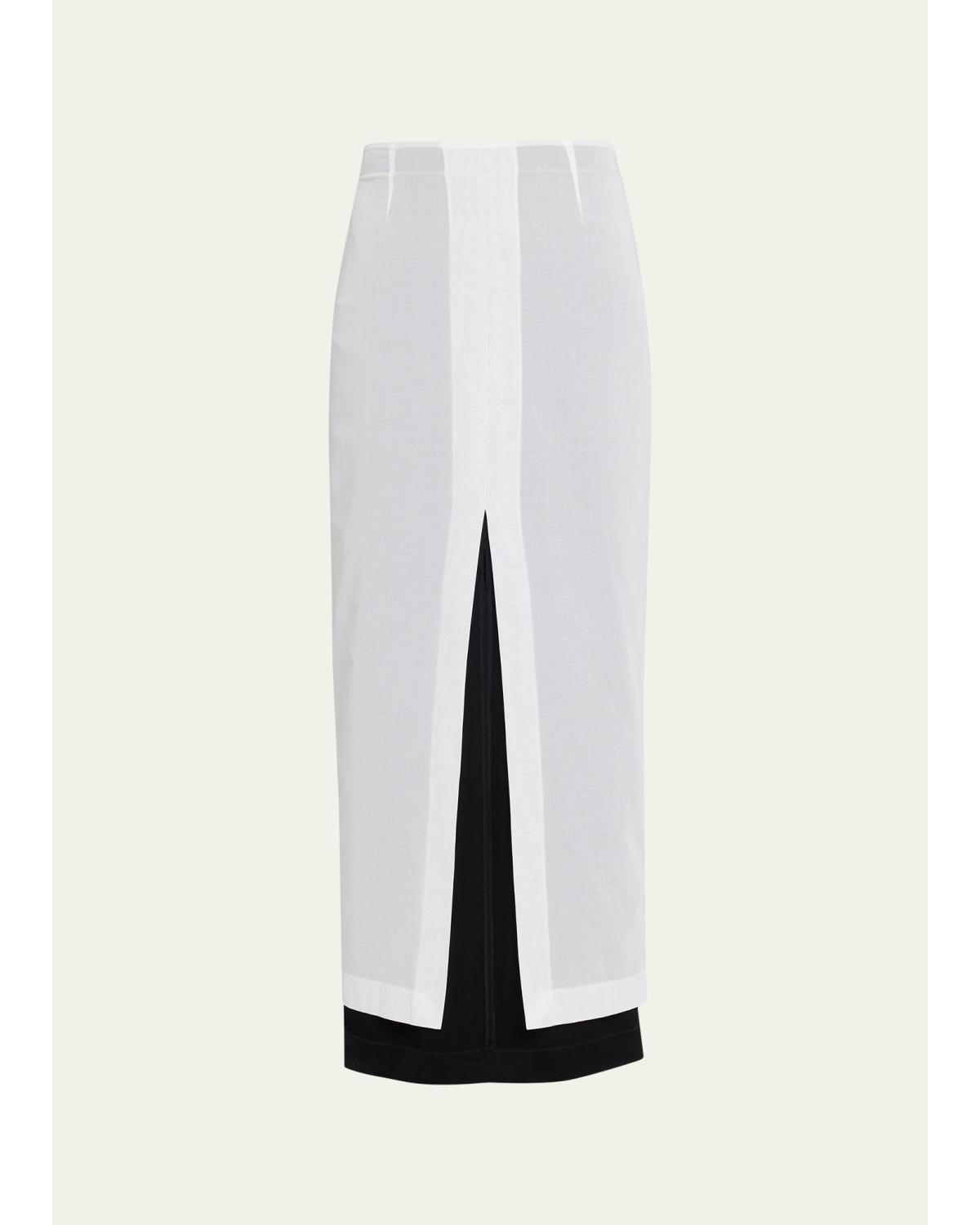 Ismara Layered Midi Split Skirt