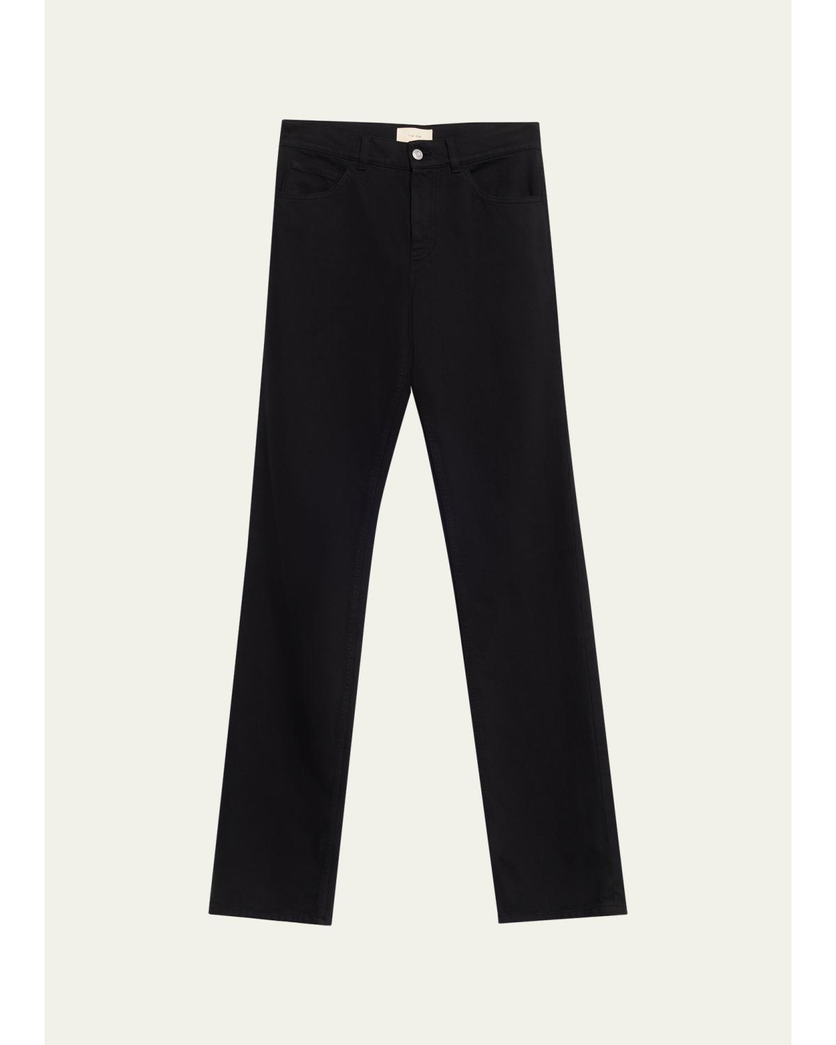 Carlyl Mid-Rise Straight-Leg Jeans