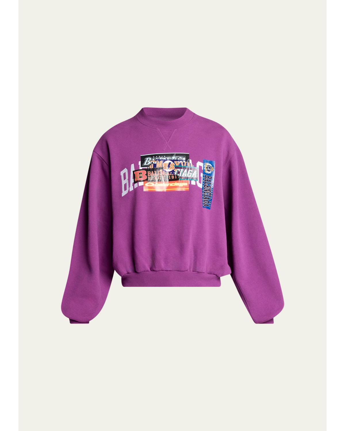 Men'S Overlapping Logo Crewneck Sweatshirt