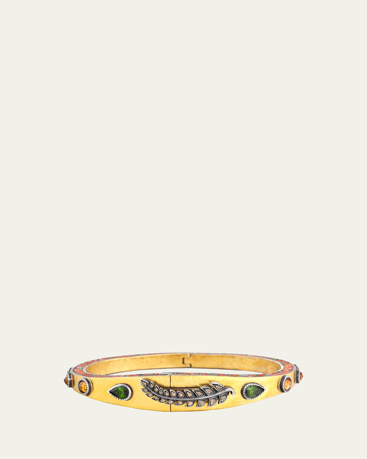 Sevan Bicakci 24K Yellow Gold Tapered Leaf Bangle
