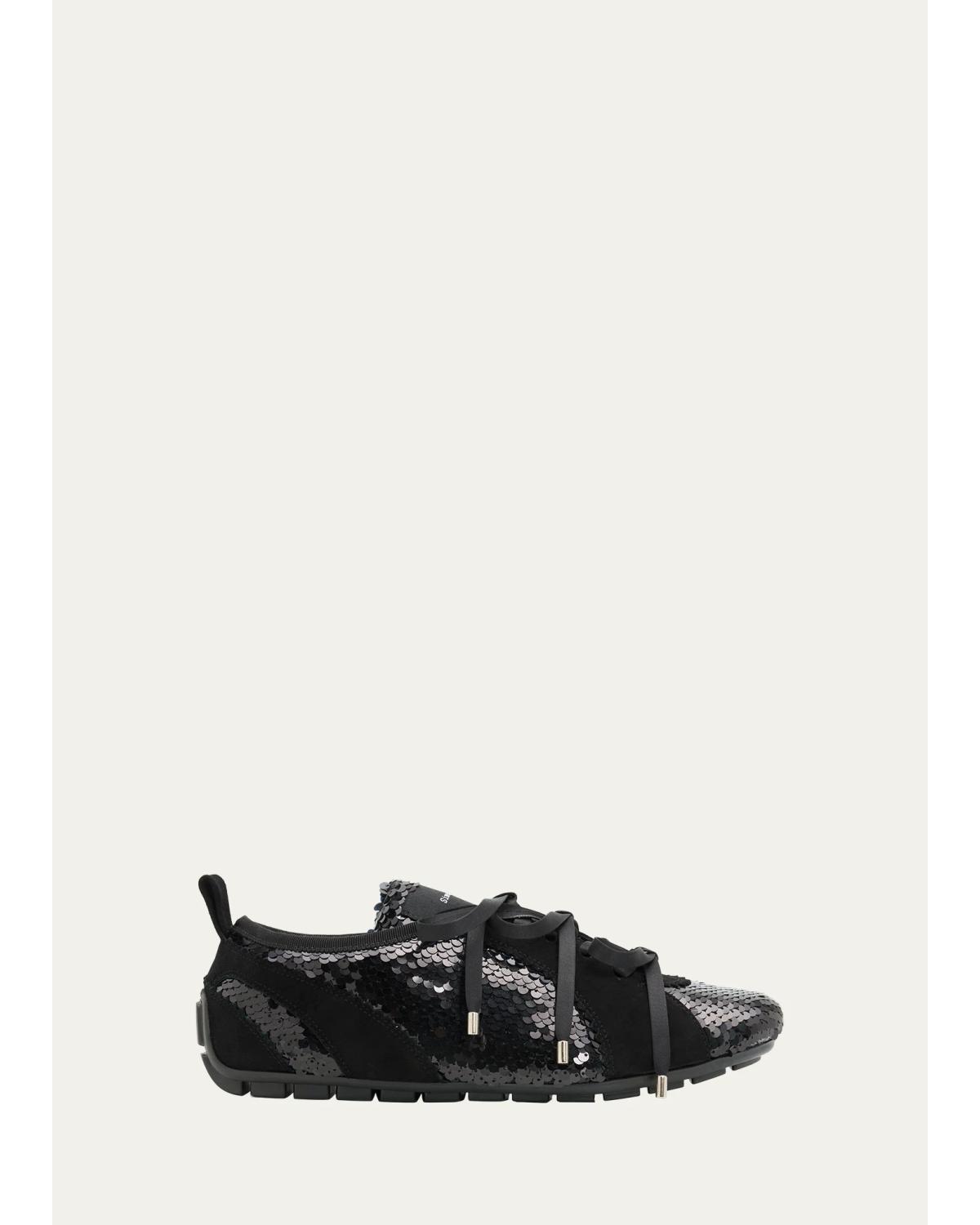 Ballerina Grip Sequined Low-Top Sneakers