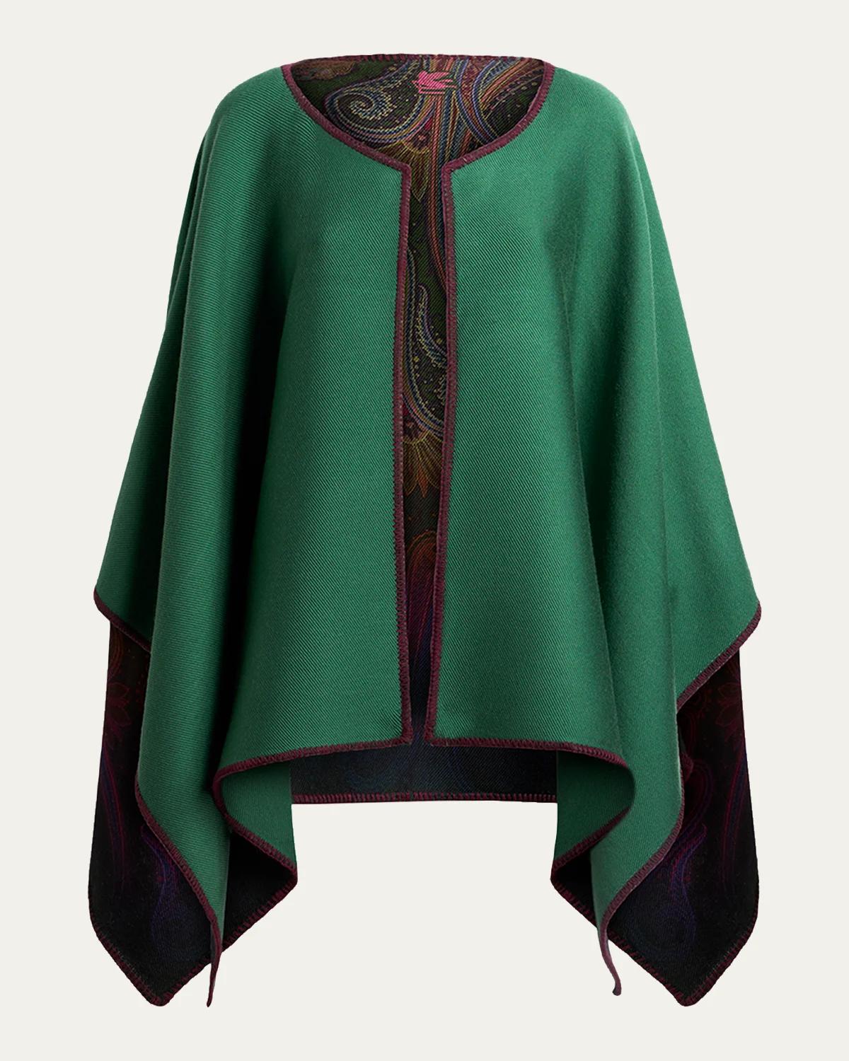 Reversible Jacquard Cape