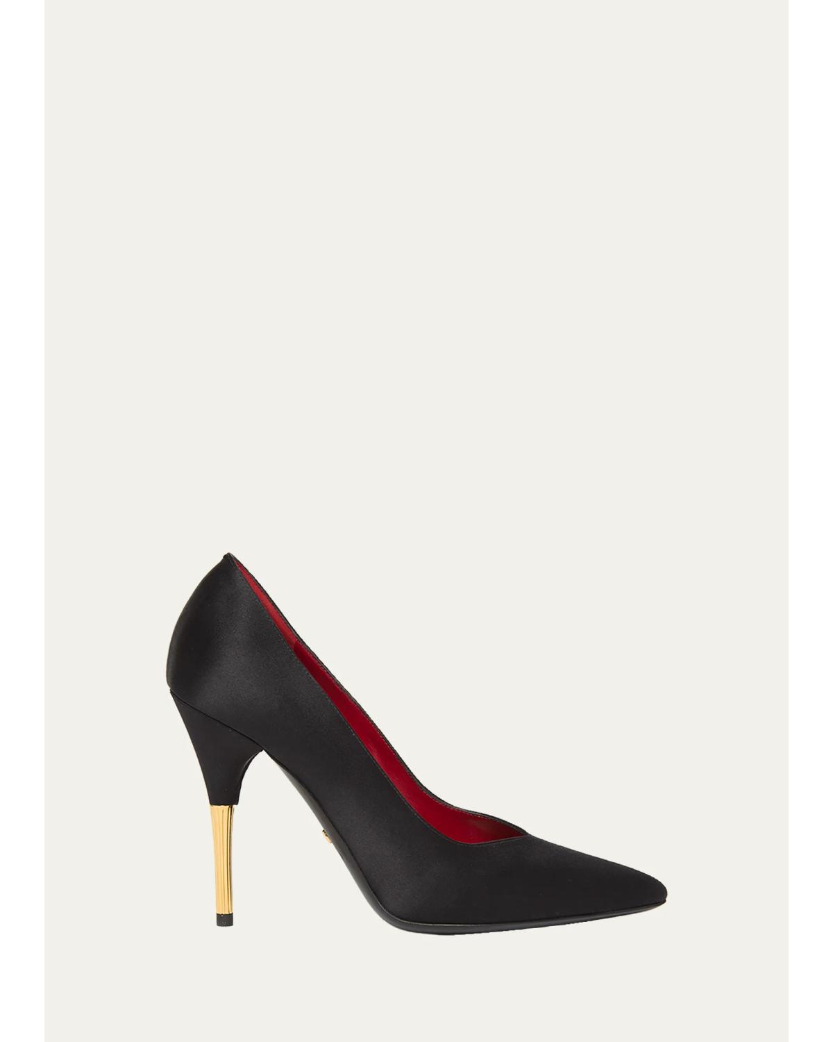 Satin Stiletto Pump