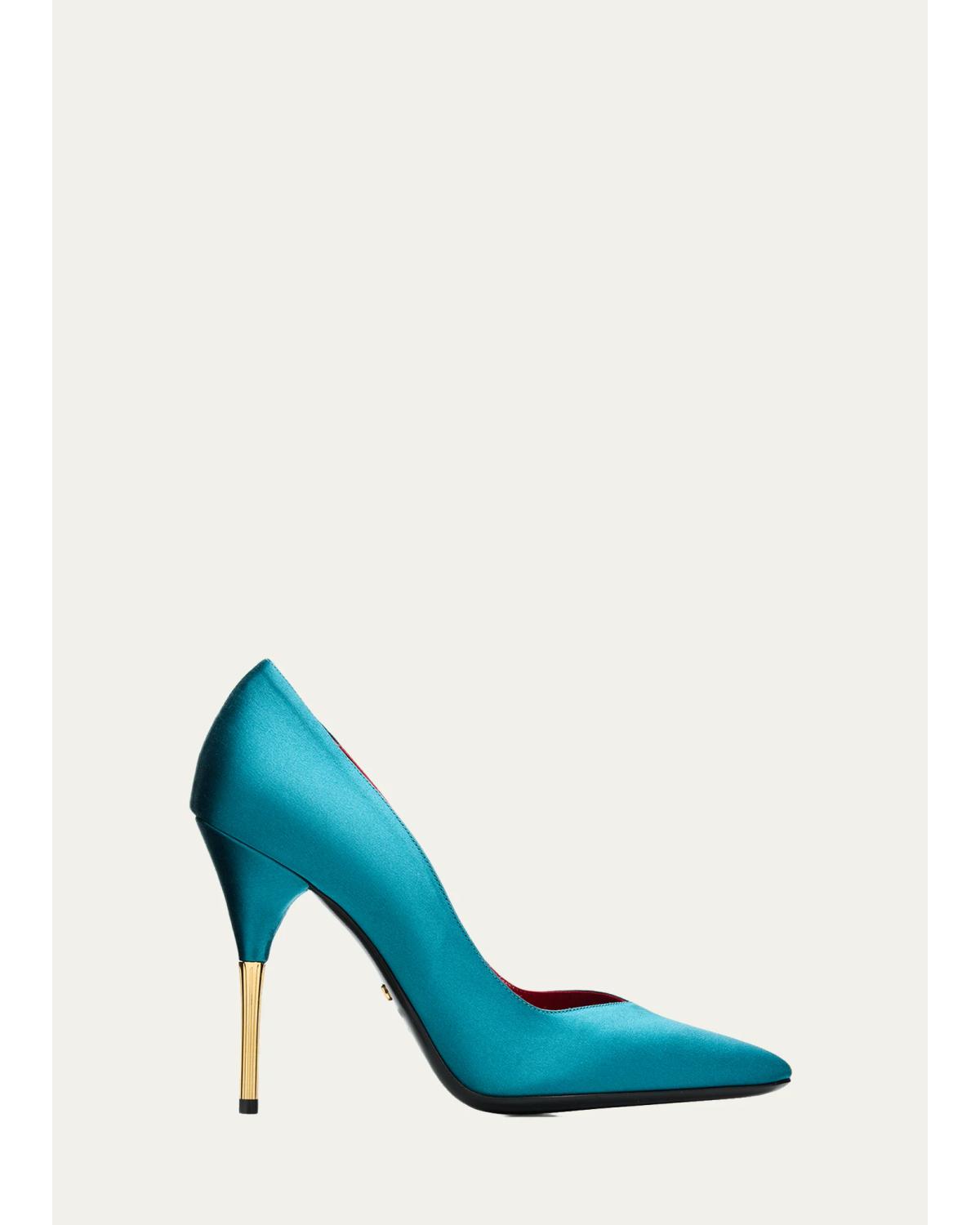 Satin Stiletto Pump