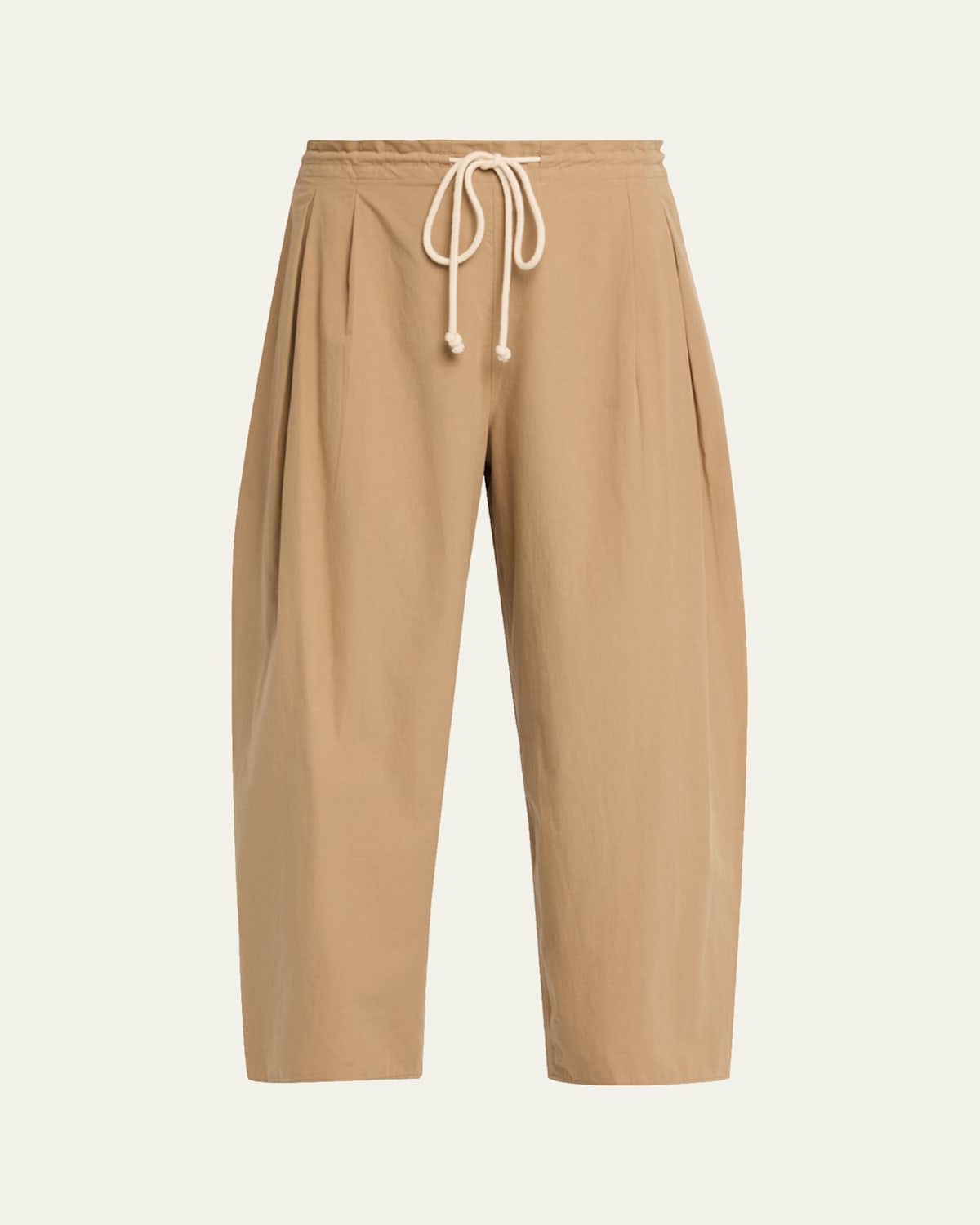 Maria Mcmanus Balloon Drawstring Cropped Pants In Brown