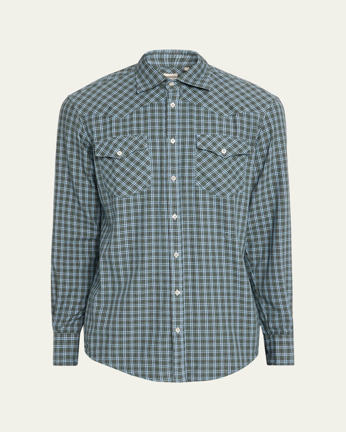 Massimo Alba Men's Check Cotton Arizona Shirt In Air Blue