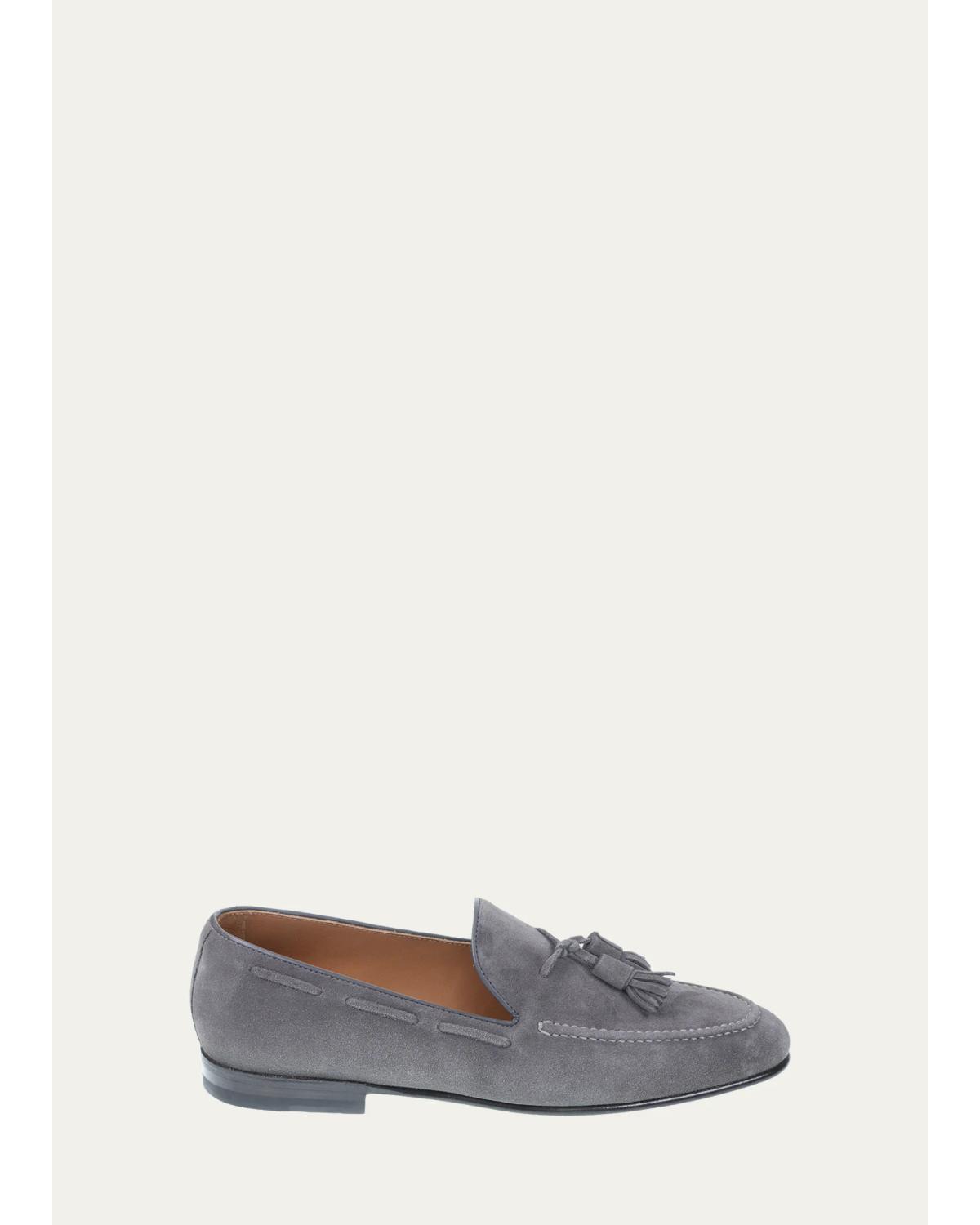 Men'S Suede Tassel Loafers
