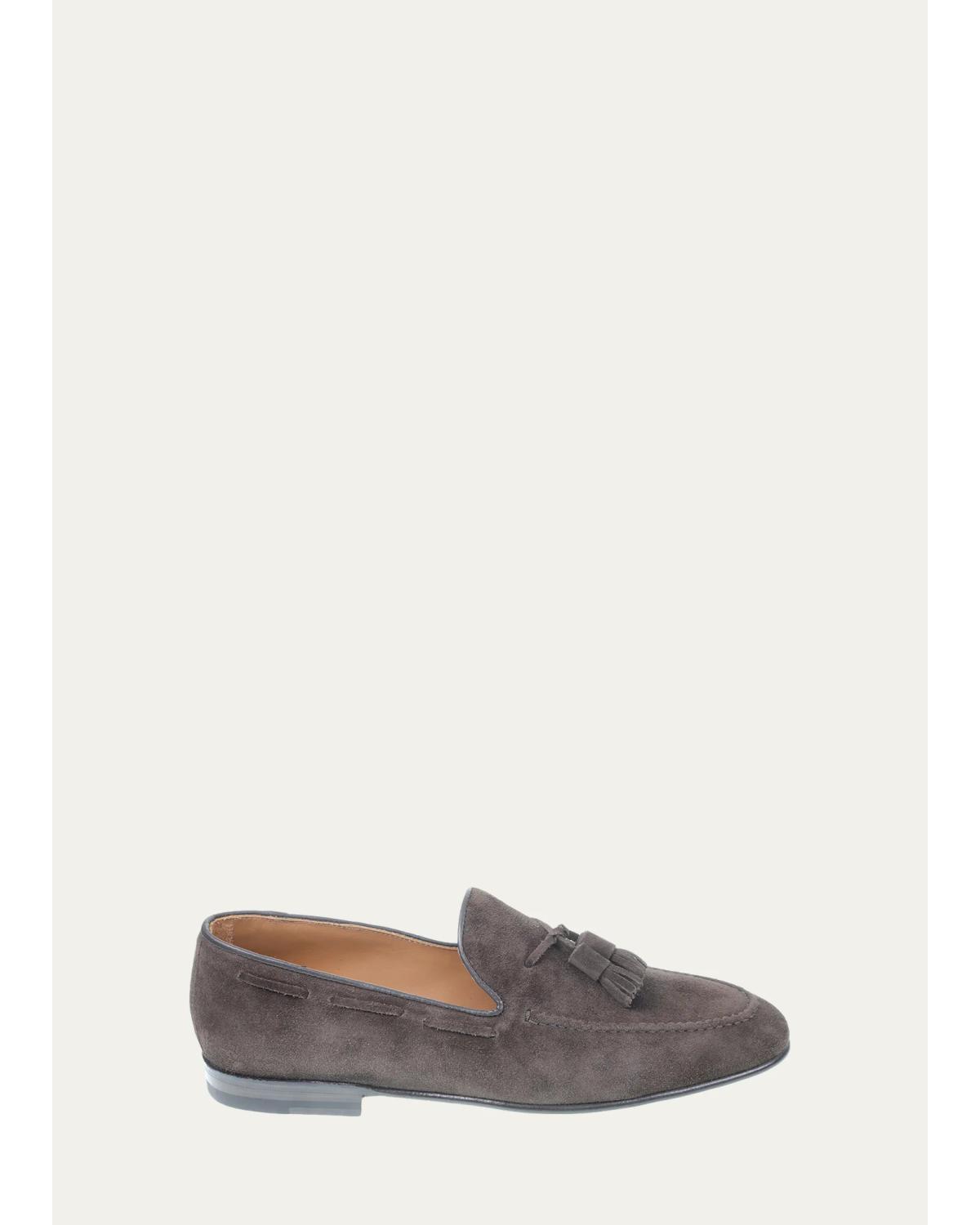 Men'S Suede Tassel Loafers