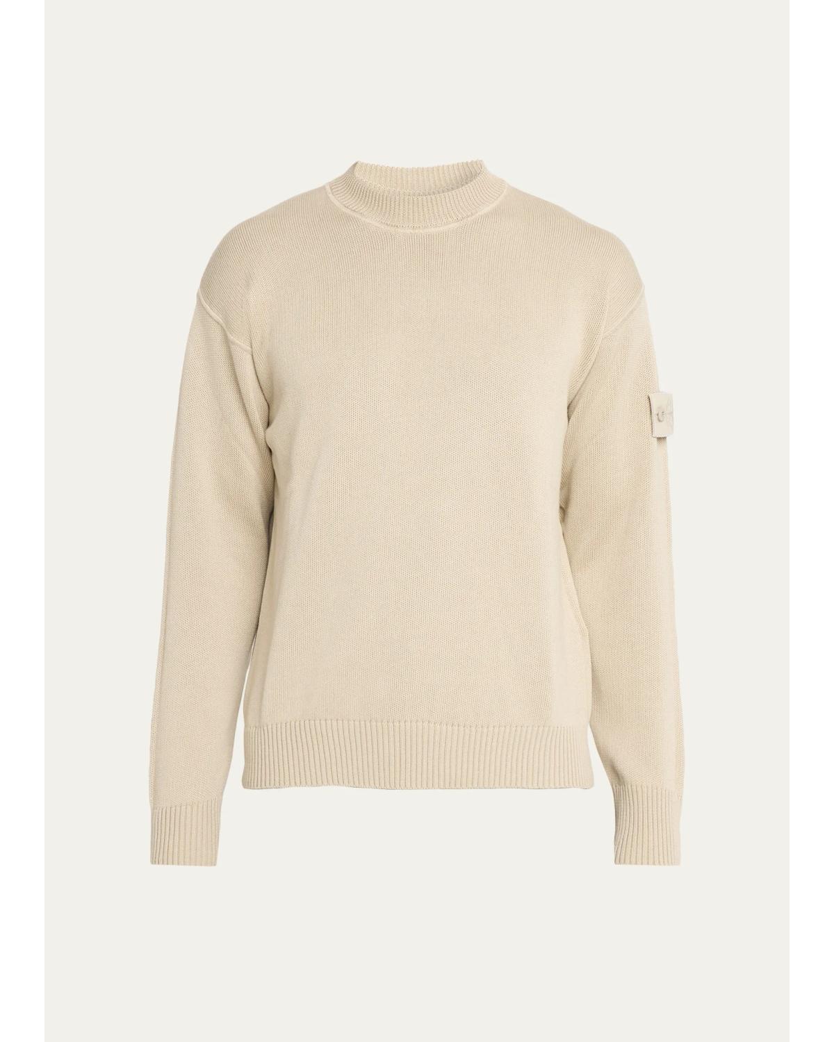 Men'S Cotton And Cashmere Crewneck Sweater