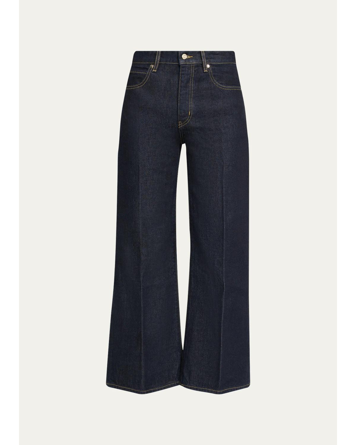 The Swing High-Rise Flare Ankle Jeans