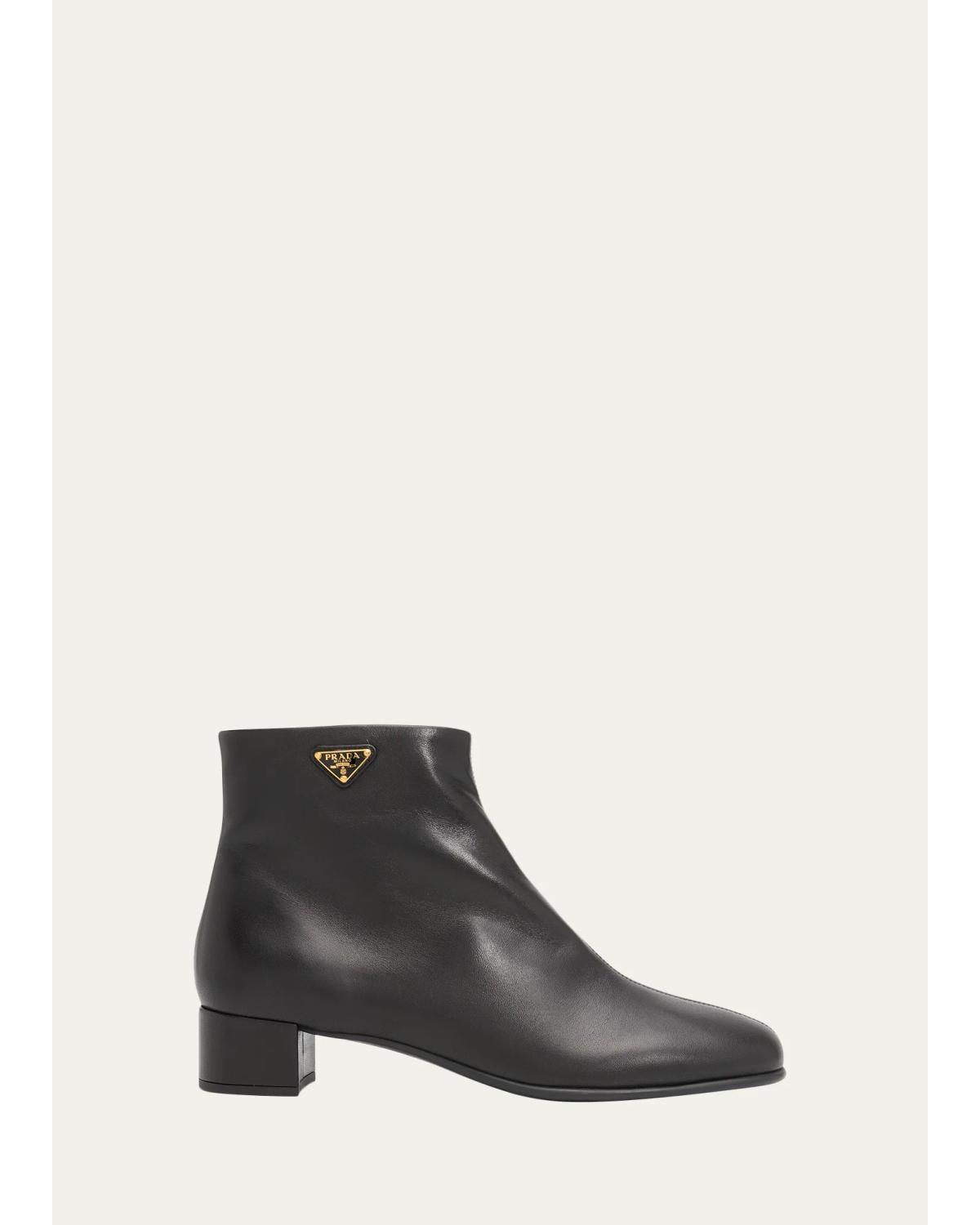 35Mm Triangle Ankle Boots