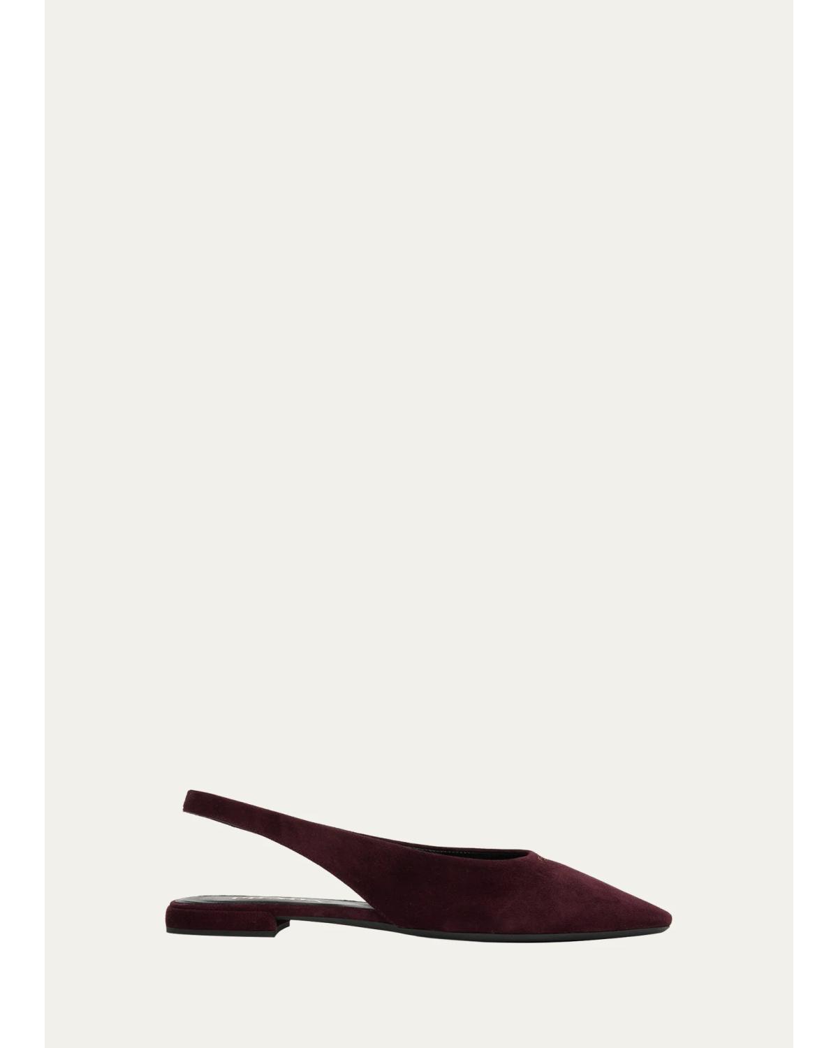 Suede Slingback Flats
