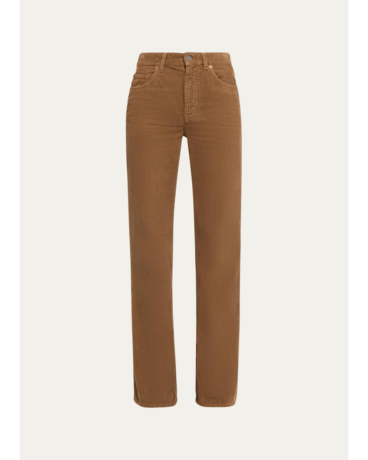 70S Corduroy Straight-Leg Jeans