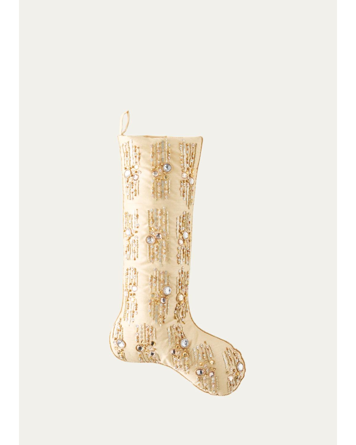 Kim Seybert Starlit Stocking In Brown