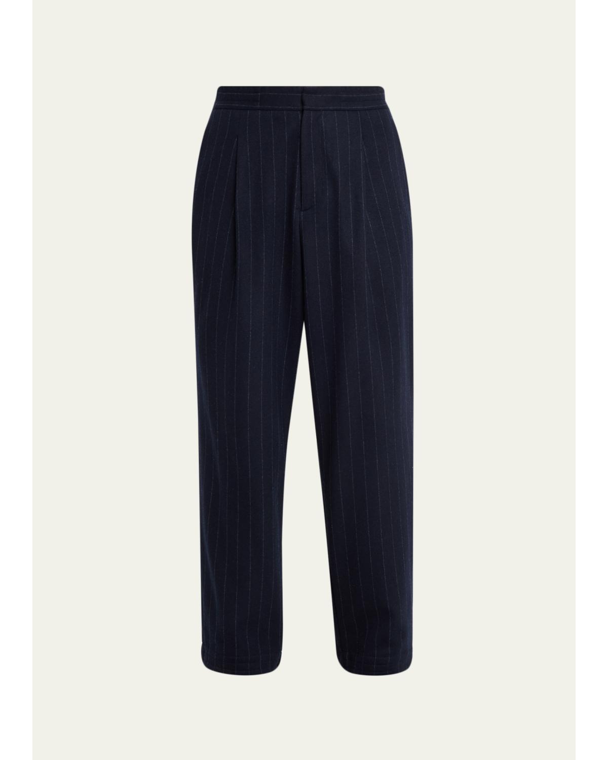 Men'S Brushed Jersey Wool-Cashmere Joggers