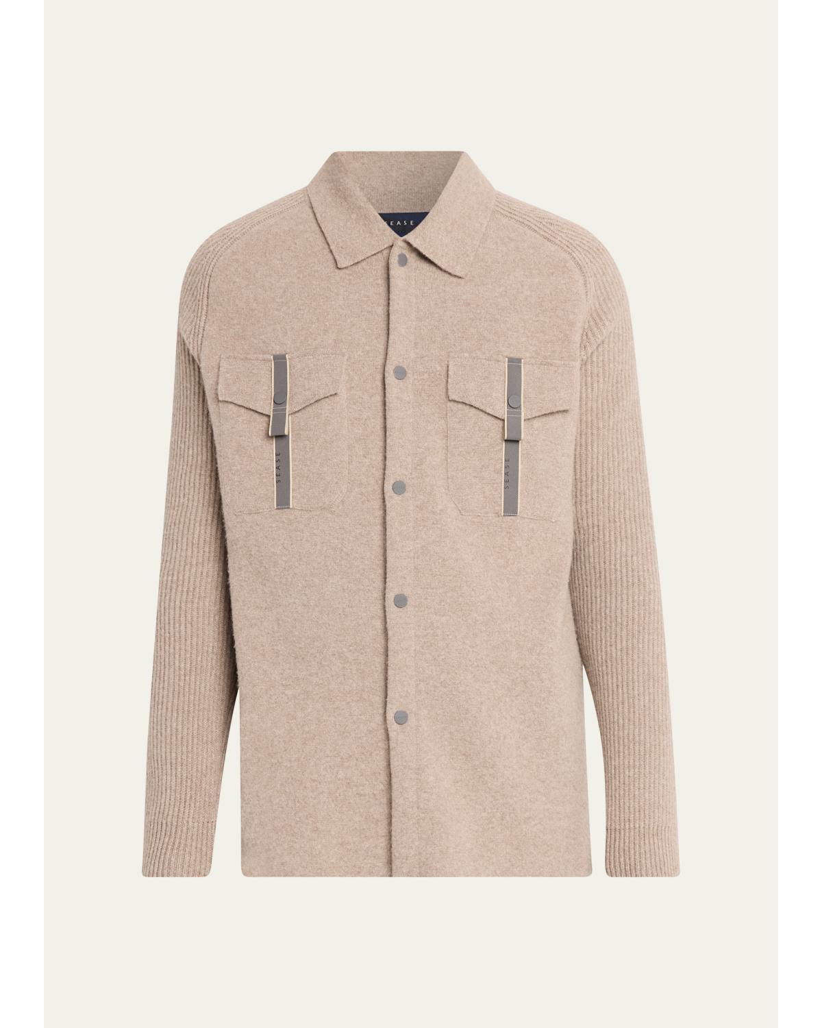 Men'S Wool-Cashmere Felted Overshirt