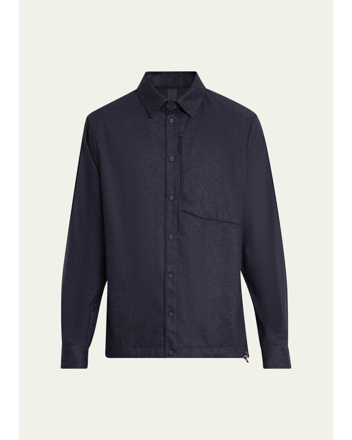 Men'S New Gate Drawstring Shirt