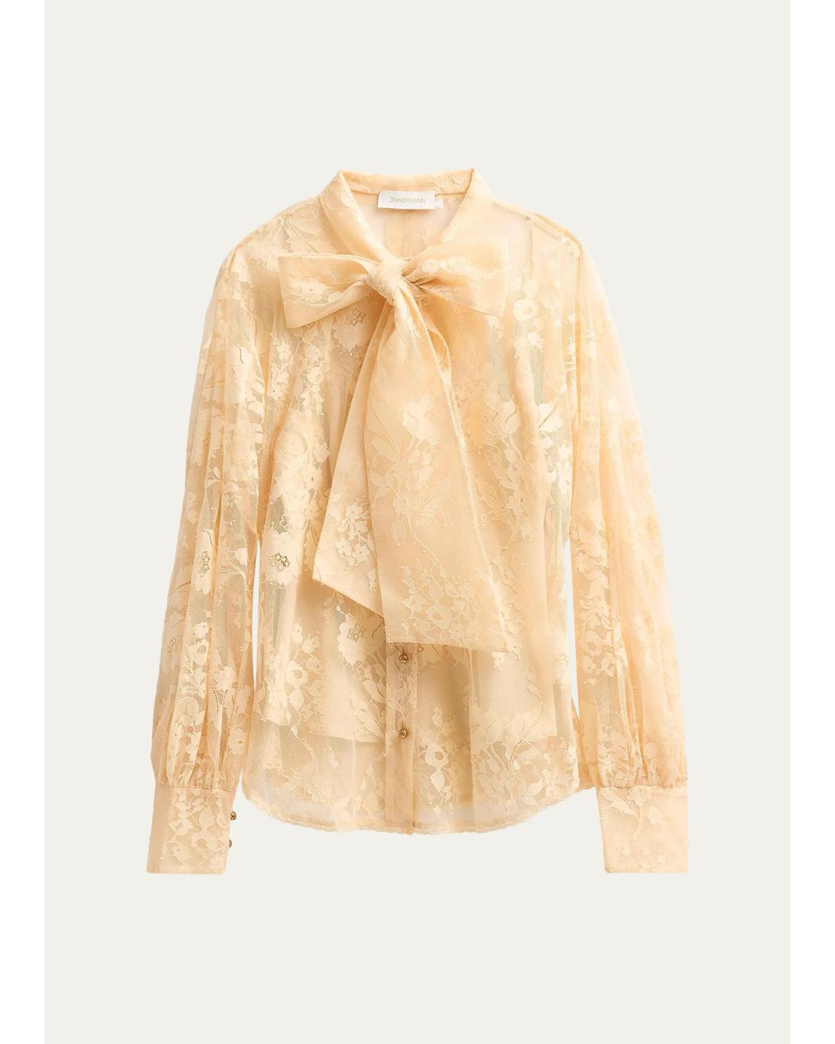 Valiant Lace Pussy Blouse