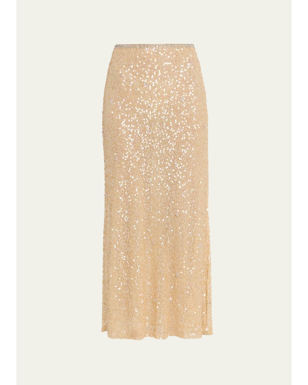 Lyndy Embellished Midi Skirt
