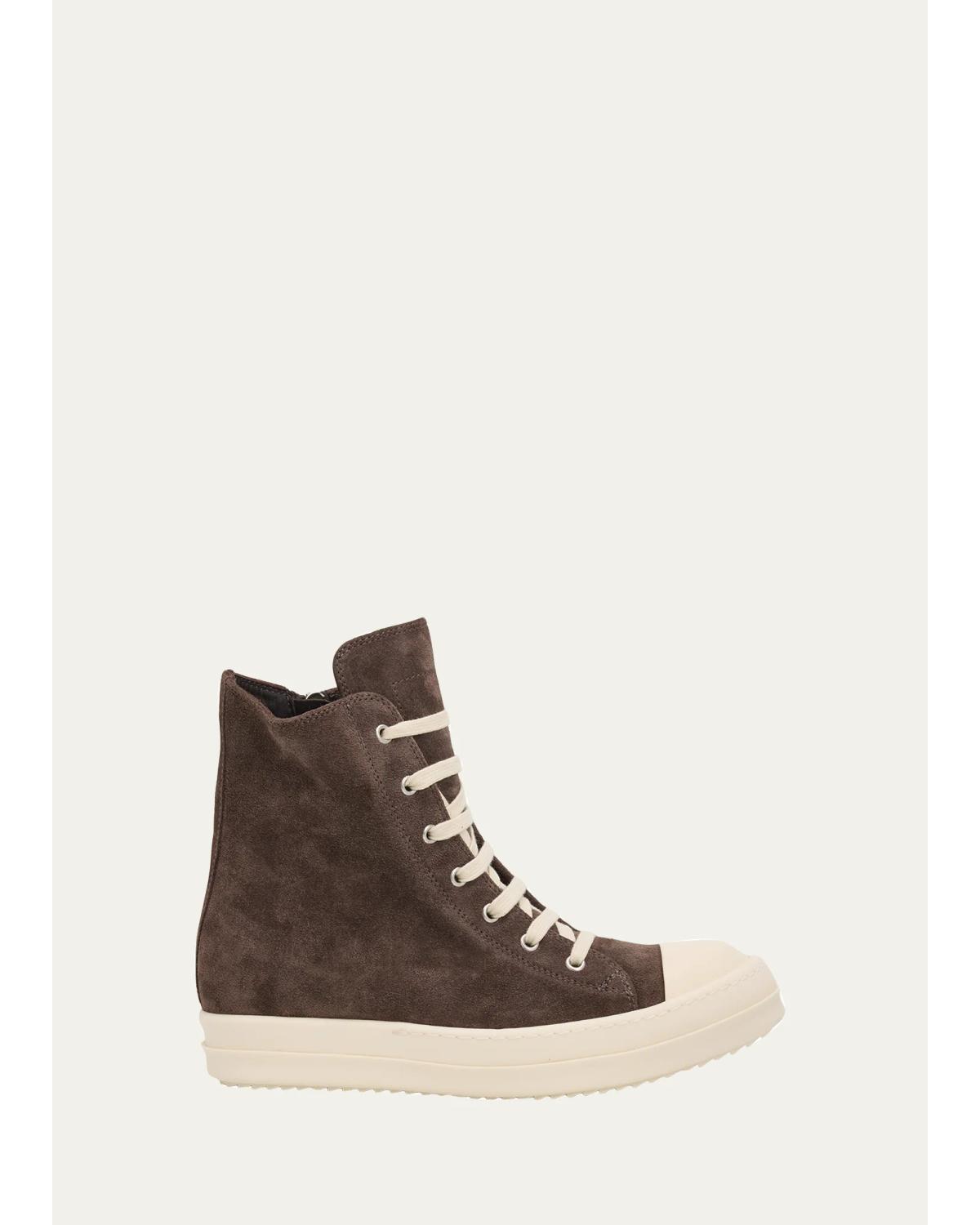 Suede High-Top Sneakers